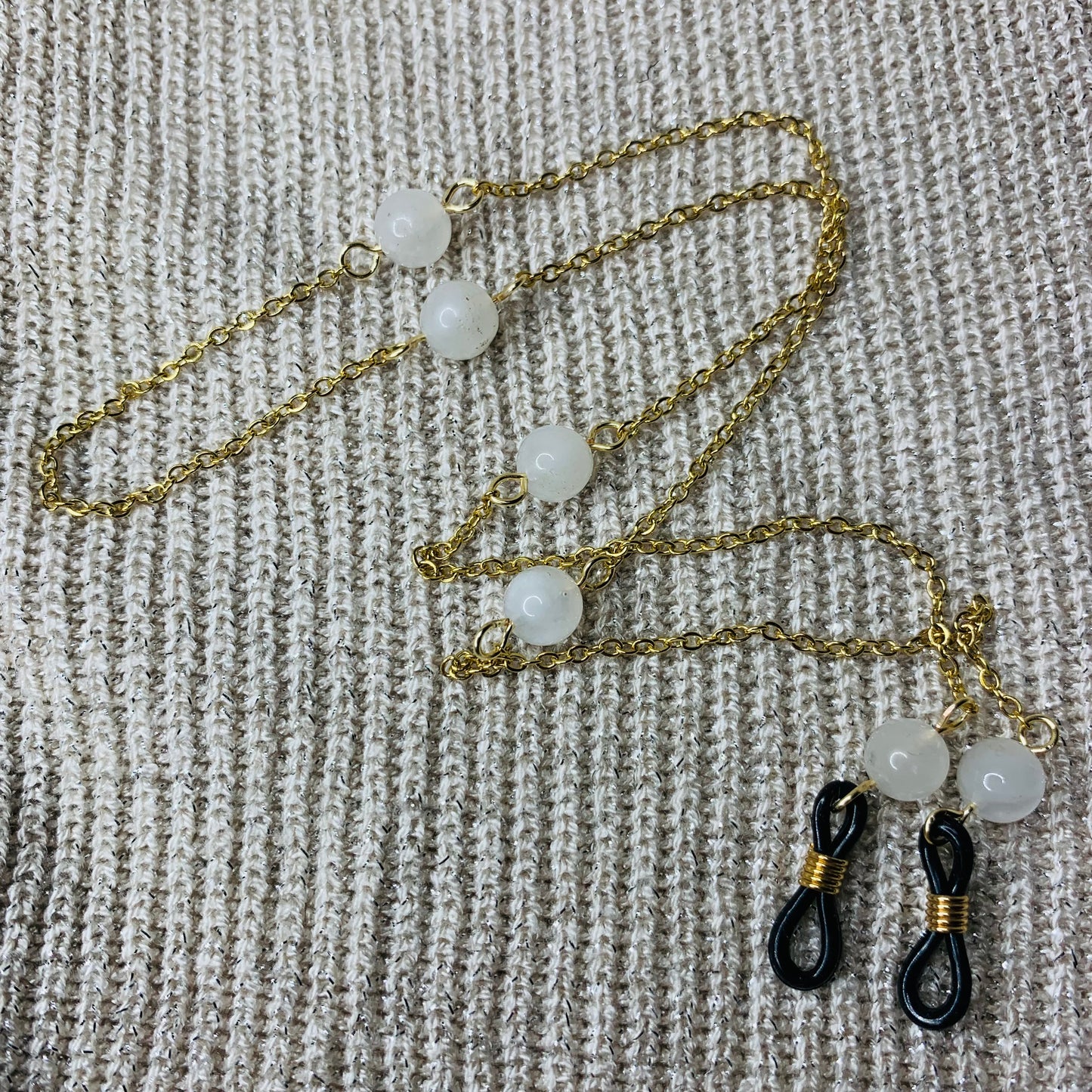 Chaîne de lunettes Pierre de lune