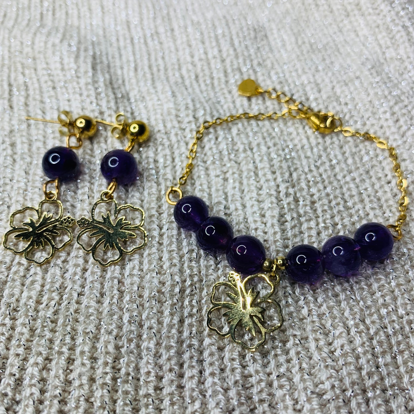 Bracelet « Éclat d’Hibiscus » + BO