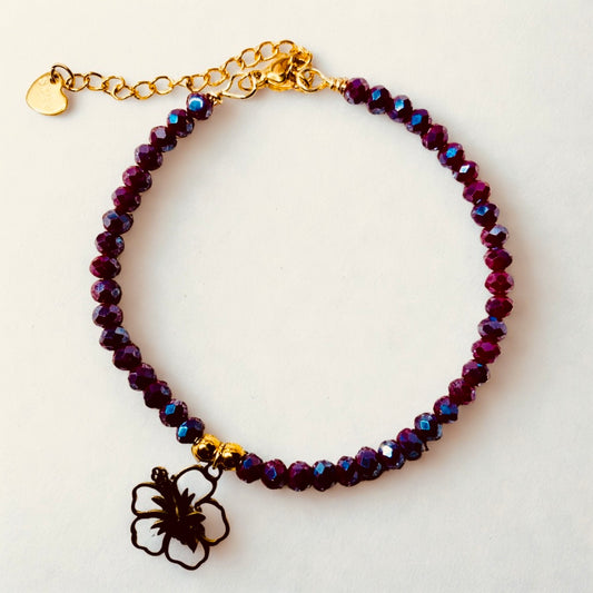 Bracelet « Rouge tropical »