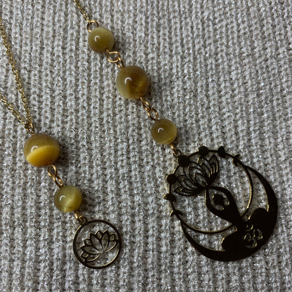 Collier de dos « Aura doré »