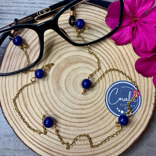 Chaîne de lunettes Lapis Lazuli