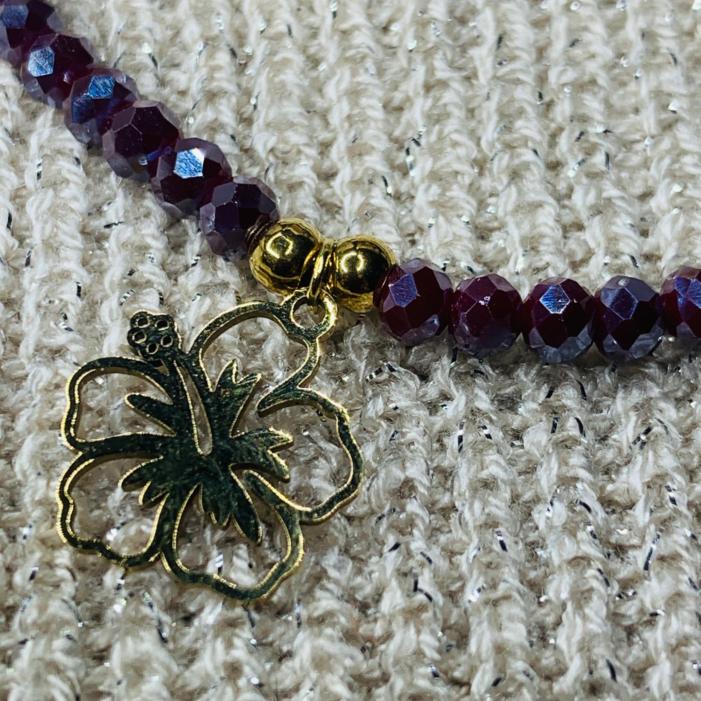 Bracelet « Rouge tropical »