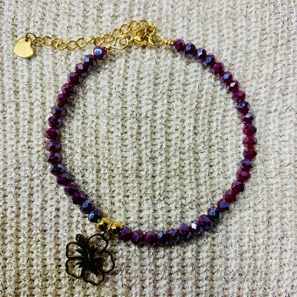 Bracelet « Rouge tropical »