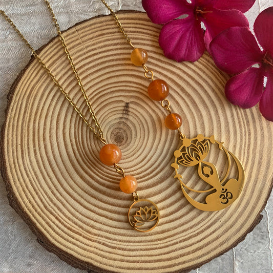 Collier de dos Cornaline Ohm