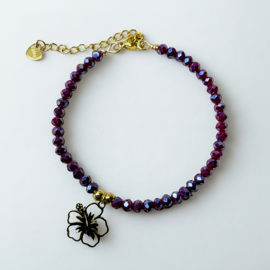 Bracelet « Rouge tropical »